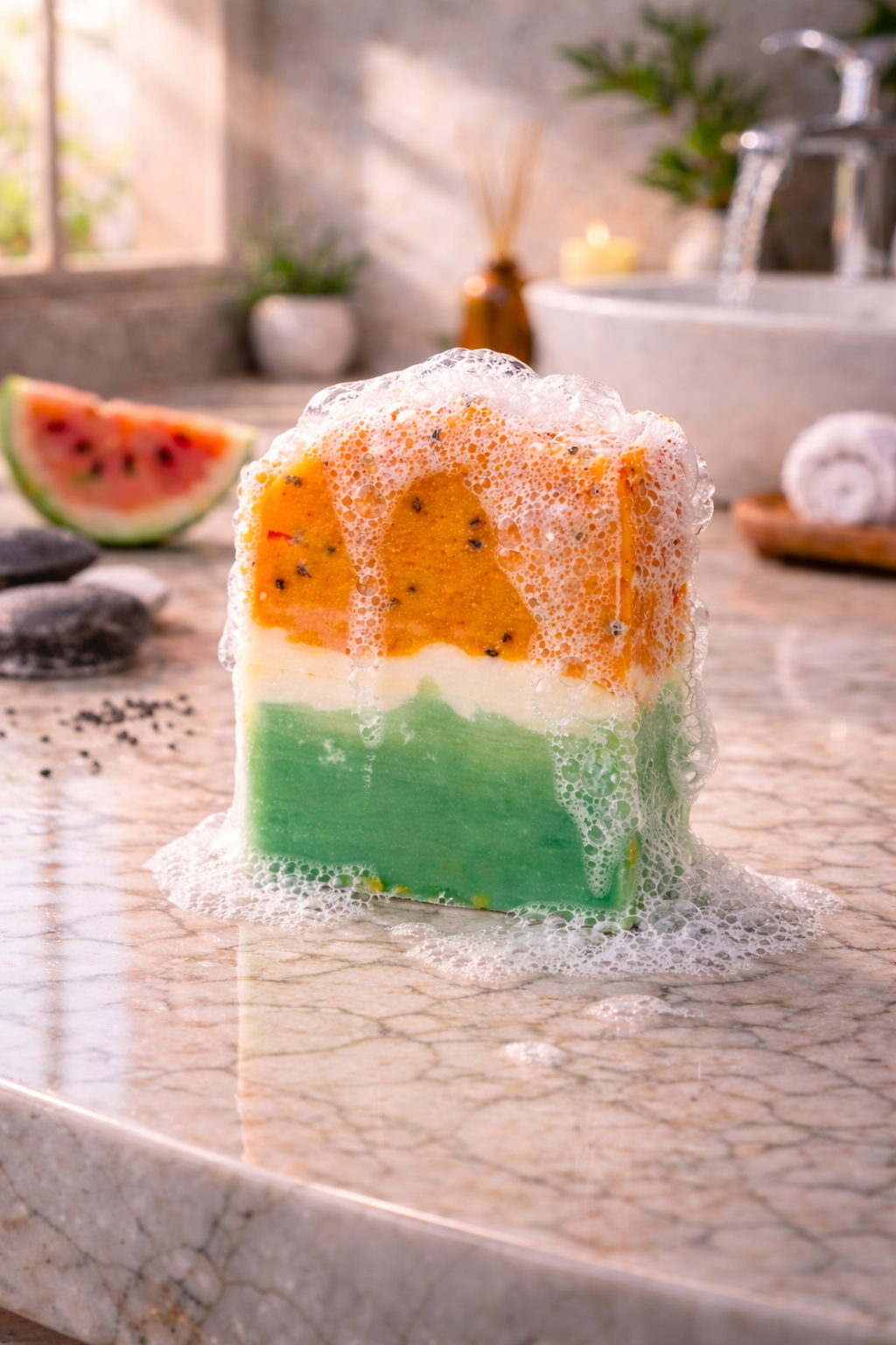Blumbea Watermelon + Kalwanji Soap Bar